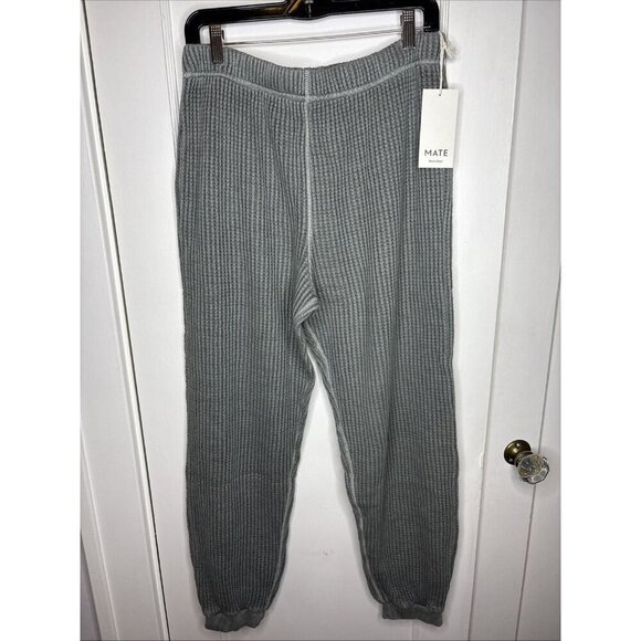 NWT MATE the Label Organic Waffle Relaxed Jogger – Forest Green – Size Large - Picture 4 of 10